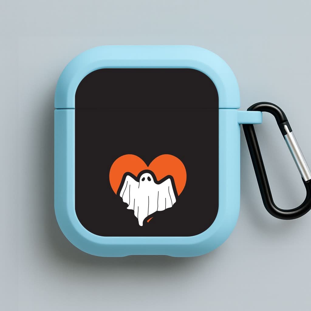 Ghost Heart  Blue AirPods Case