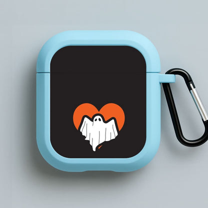 Ghost Heart  Blue AirPods Case