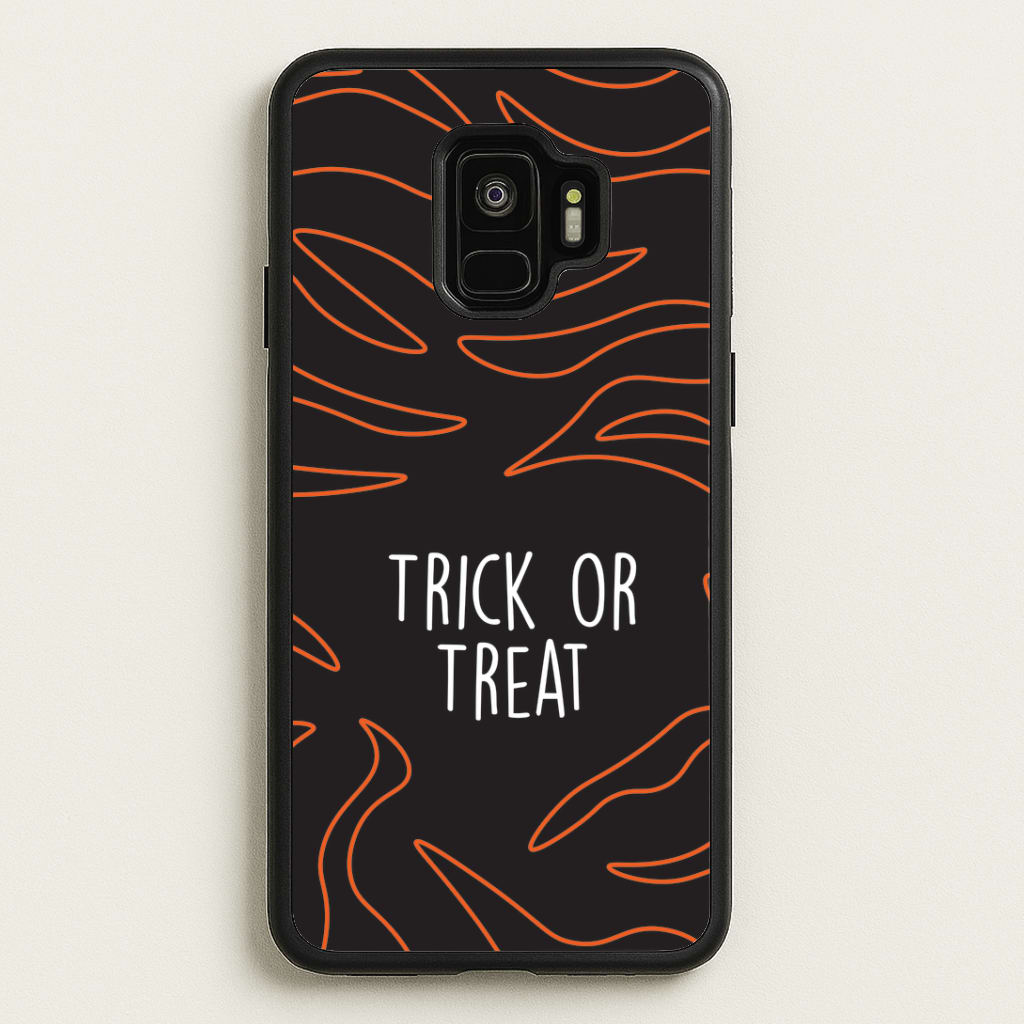 Zebra Print Trick Or Treat Galaxy S9 Case