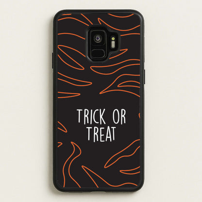 Zebra Print Trick Or Treat Galaxy S9 Case