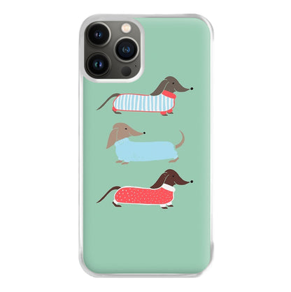 Sausage Dogs in Jumpers Phone Case