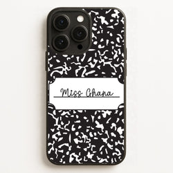 Personalised School Notebook iPhone 16 Pro Max Case
