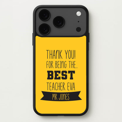 Thank You For Being The Best Teacher iPhone 17 Pro Case
