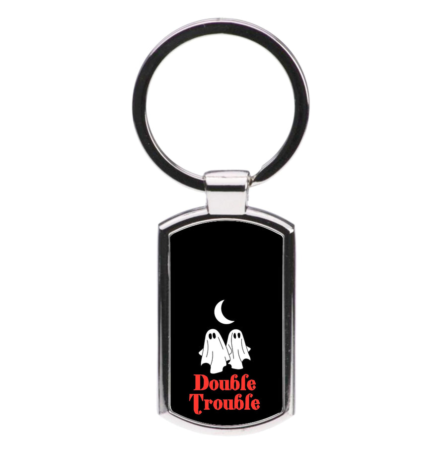 Double Trouble Black Luxury Keyring