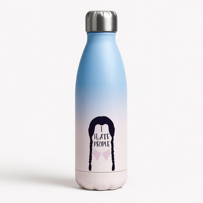 I Hate People Blue Water Bottle