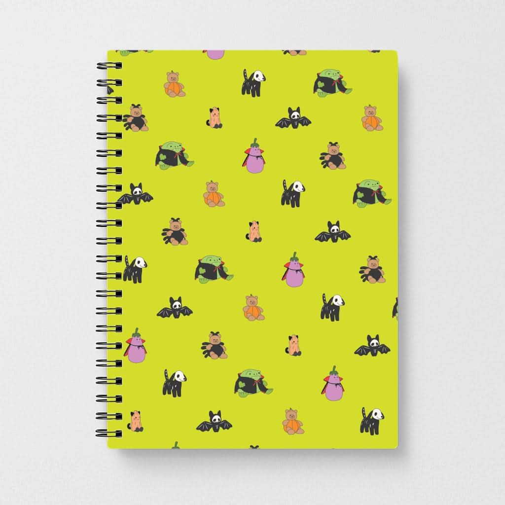 Halloween Plushies Pattern III - Halloween Notebook
