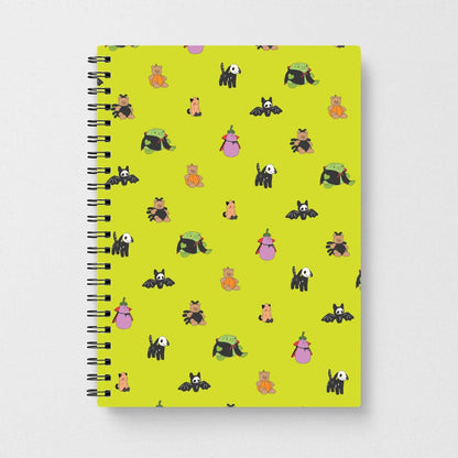 Halloween Plushies Pattern III - Halloween Notebook