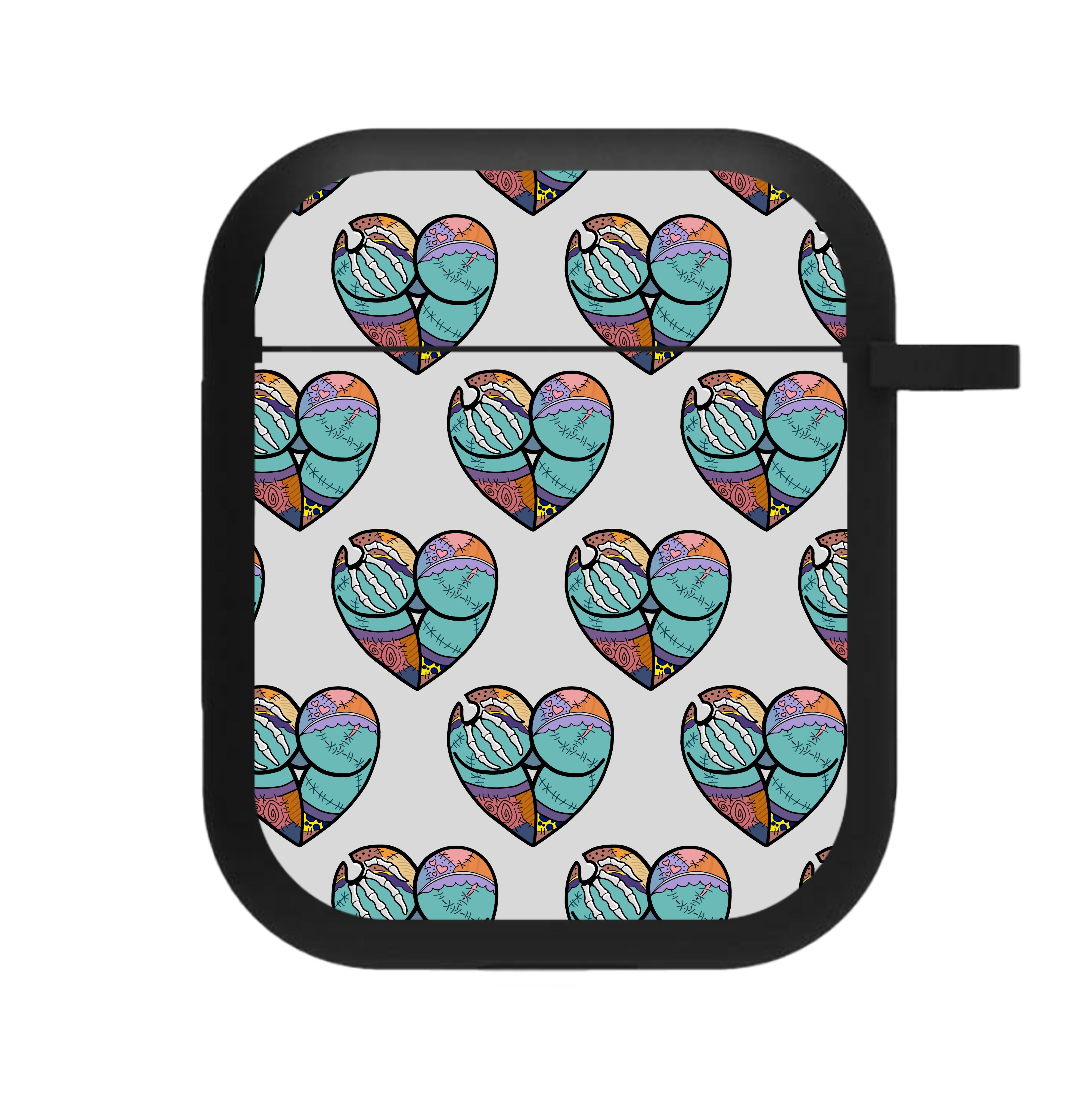 Sally And Jack Heart Pattern - TNBC AirPods Case