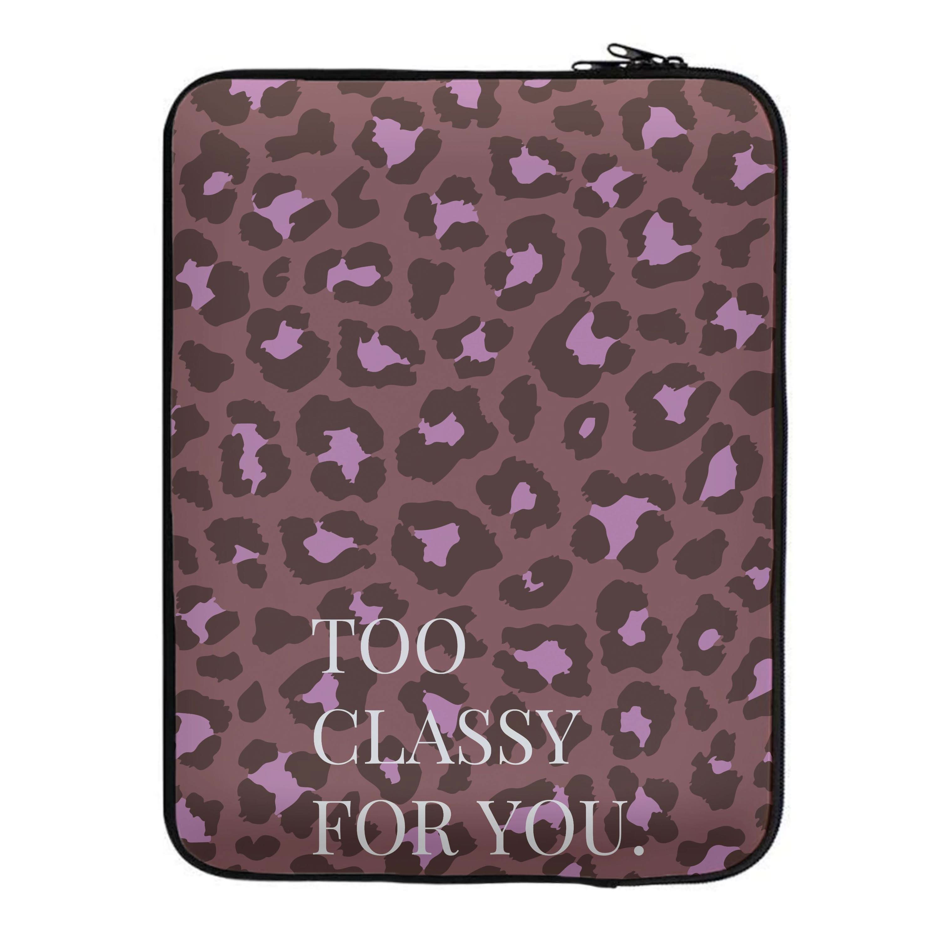 Too Classy Cheetah Print Laptop Sleeve