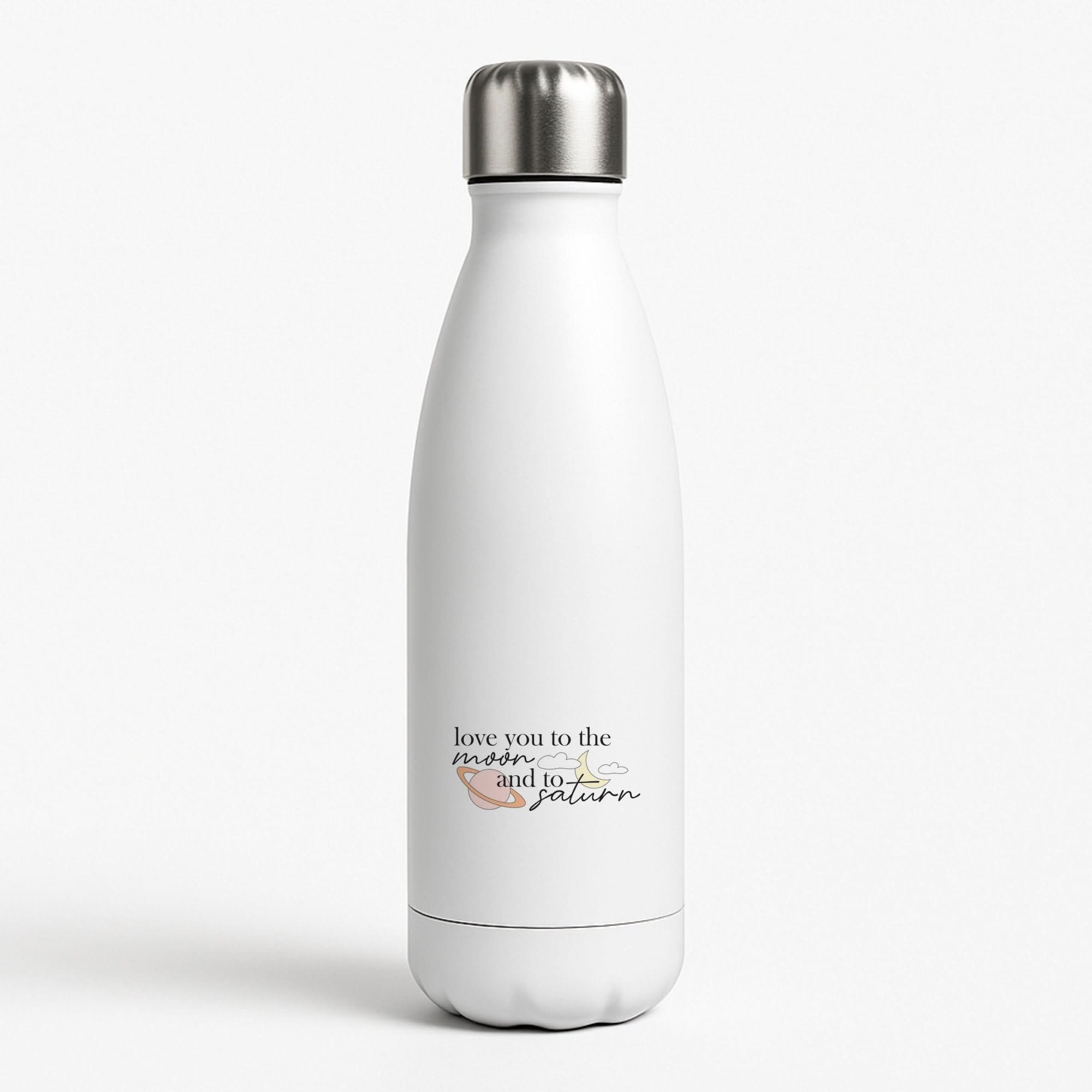 Love You To The Moon And Saturn Water Bottle
