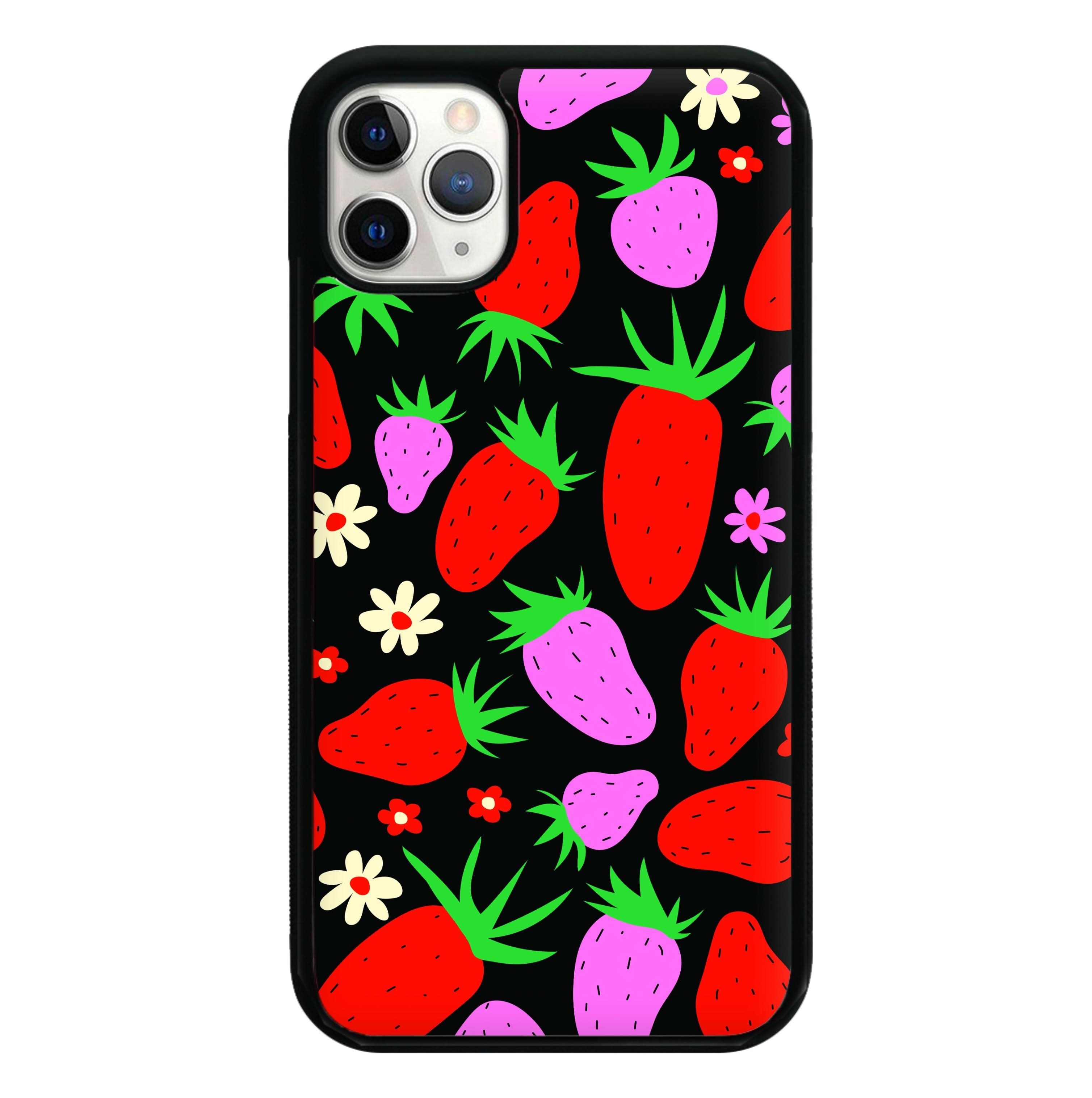 Abstract Strawberries Pattern Phone Case