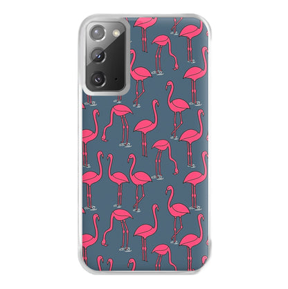 Basic Pink Flamingo Pattern Phone Case