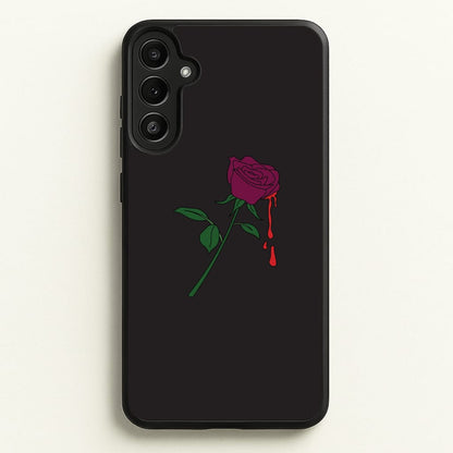 Dark Pink Rose Galaxy A34 Case