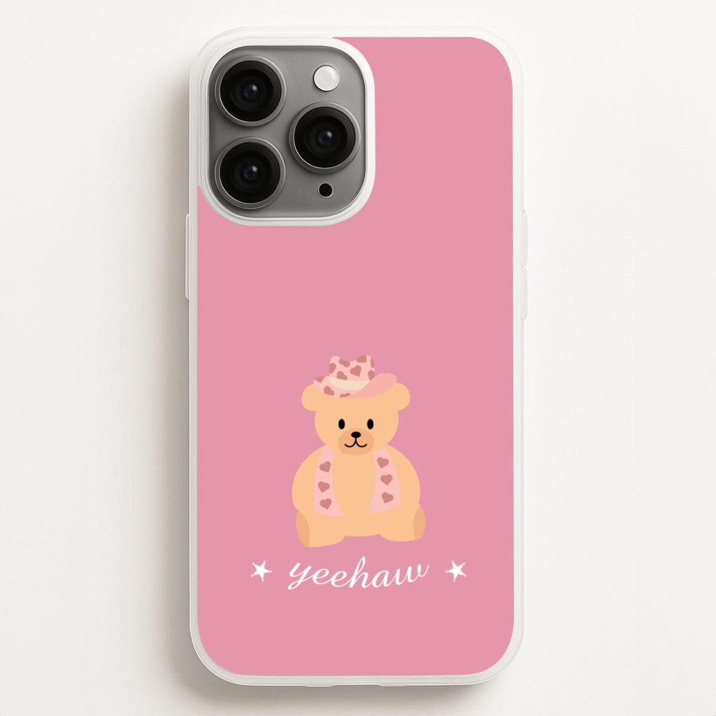 Yeehaw Teddy Bear Phone Case for iPhone, Samsung Galaxy and Google Pixel