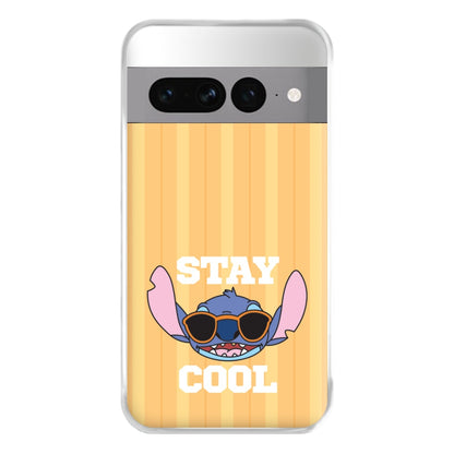 Stay Cool Blue Alien Google Pixel 7 Pro Case