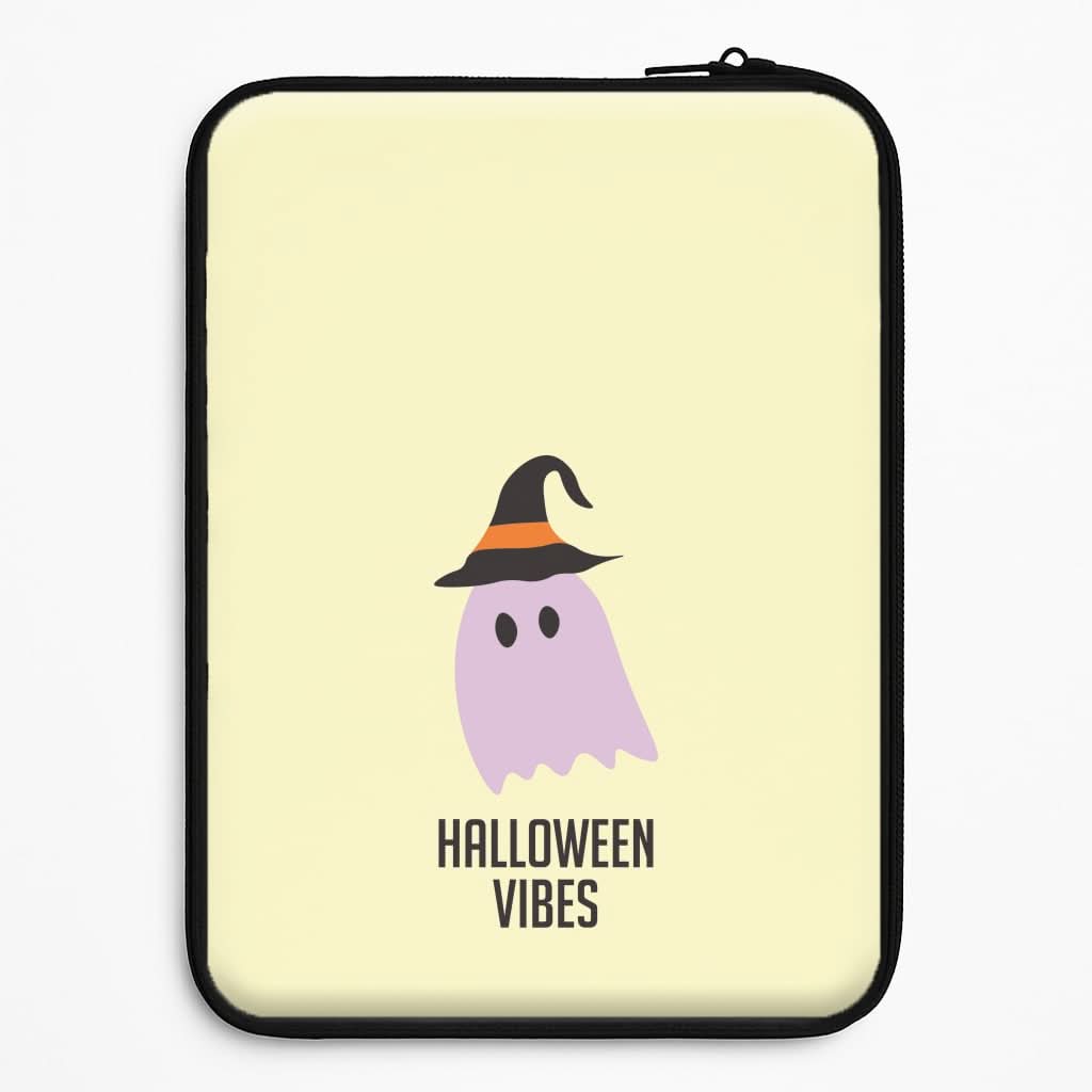 Purple Ghost Halloween Vibes Universal Laptop Sleeve