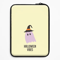 Purple Ghost Halloween Vibes Universal Laptop Sleeve