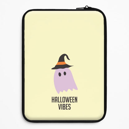 Purple Ghost Halloween Vibes Universal Laptop Sleeve