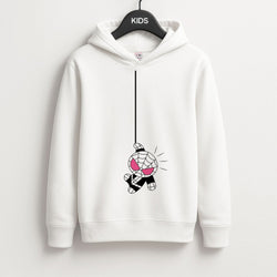 Pink Hanging Spider Hero  Kids Hoodie