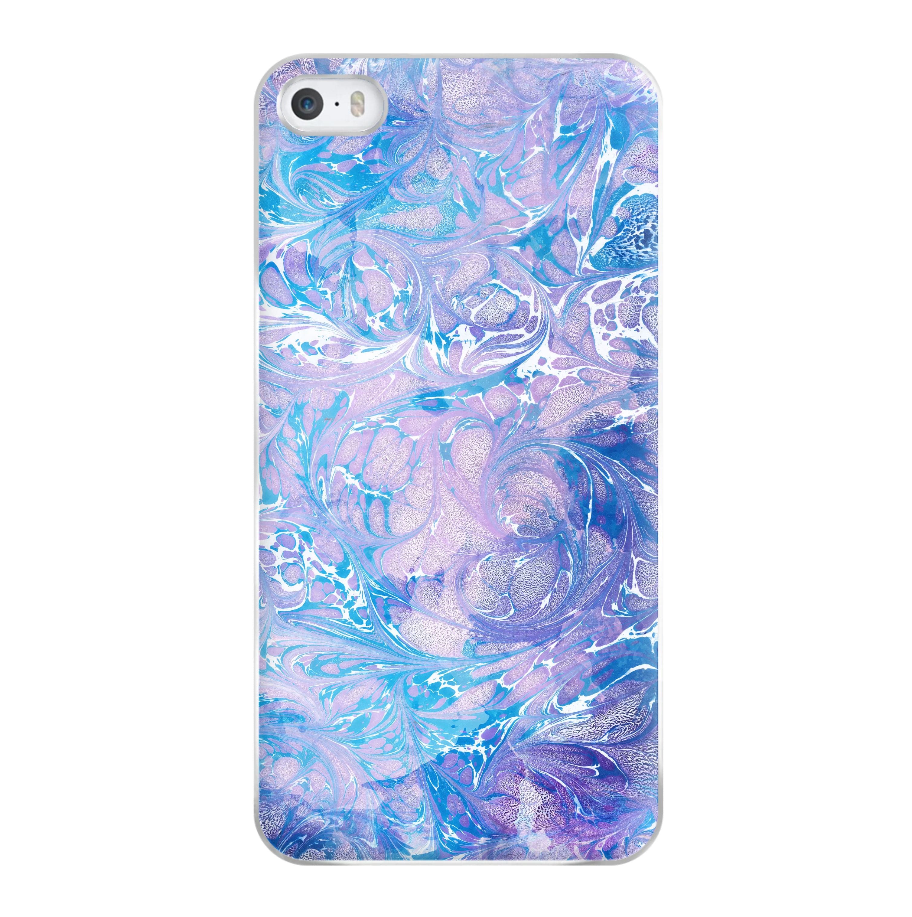 Sea Blue Swirly Marble Phone Case