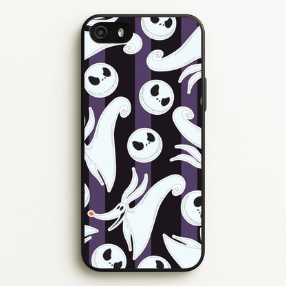 Skeleton Dog And Face Pattern iPhone 5 / 5s / SE 2016 Case
