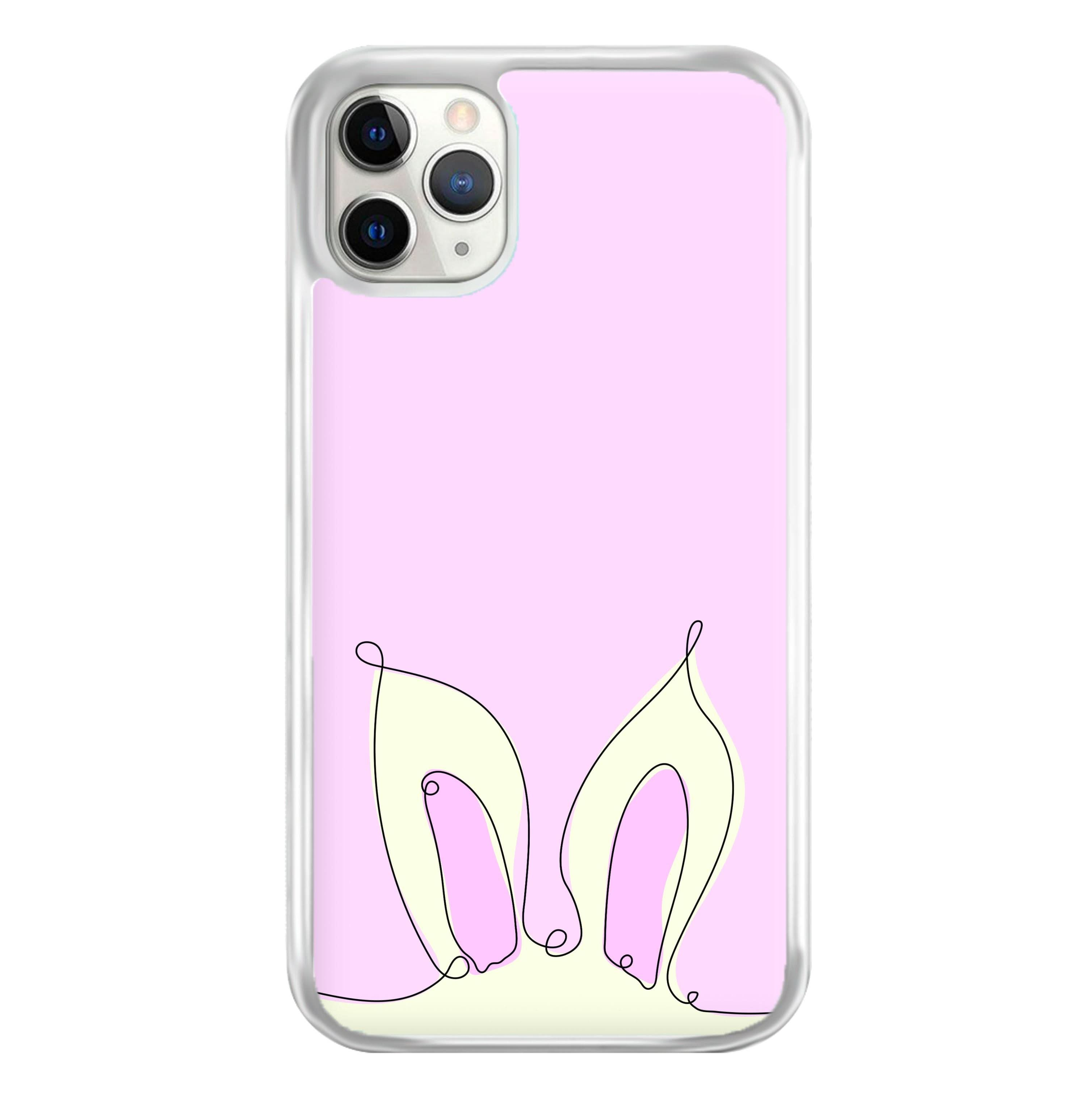 Outline Bunny Ears Phone Case