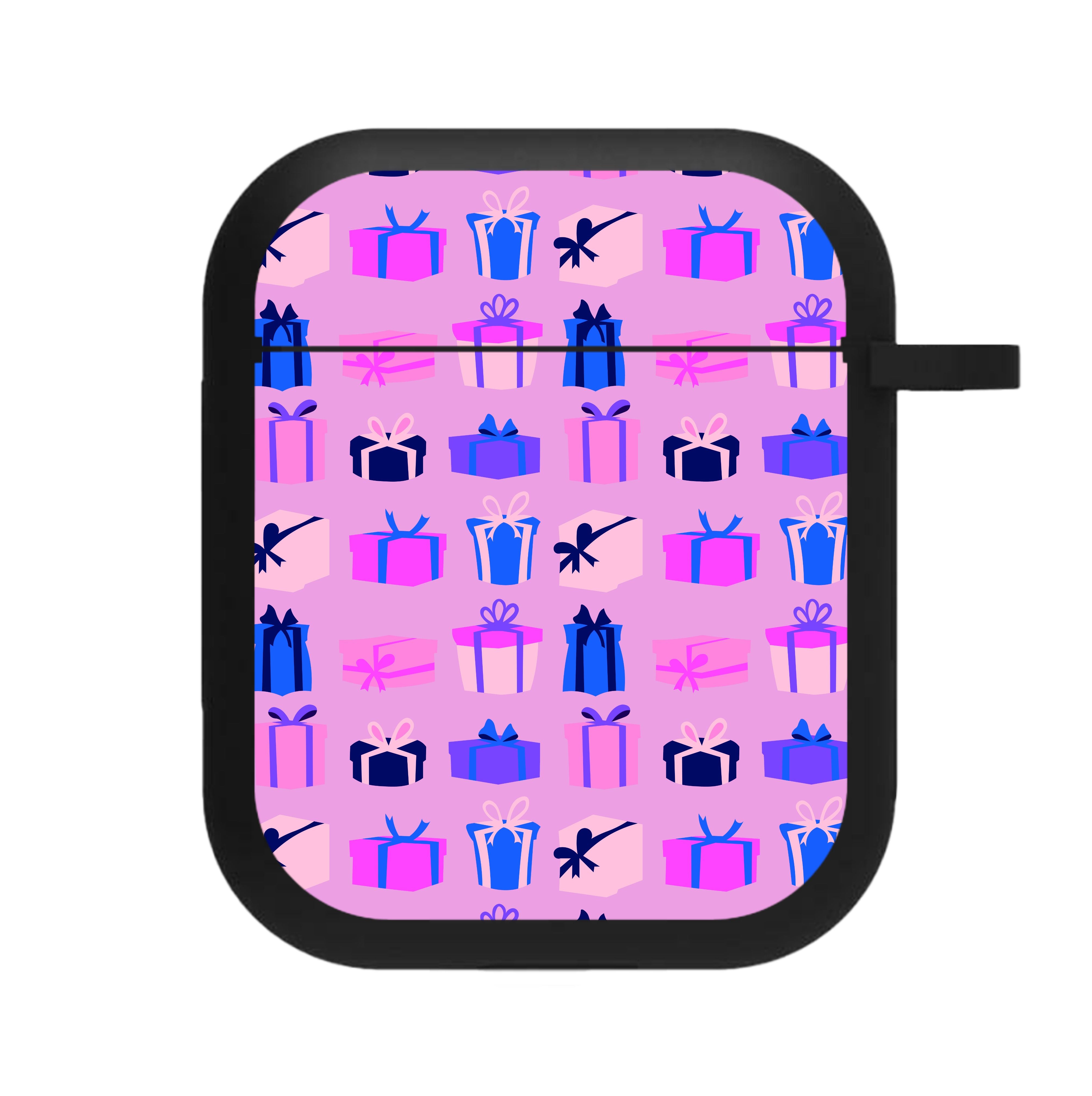 Pink Presents - Christmas Patterns AirPods Case