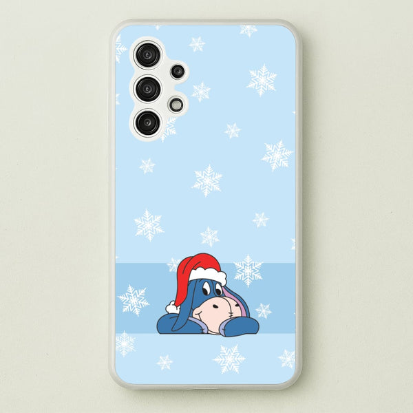 Cartoon Donkey Snowflakes Galaxy A13 Case