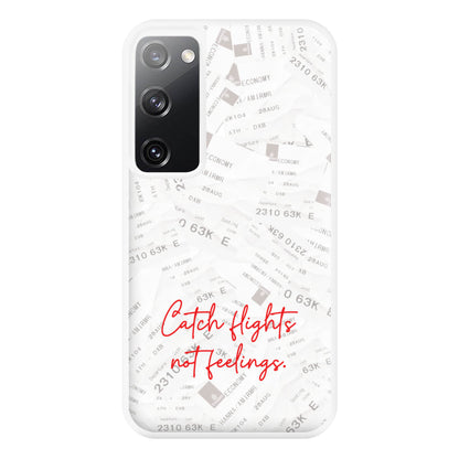 Catch Flights Not Feelings Collage Galaxy S20 Case