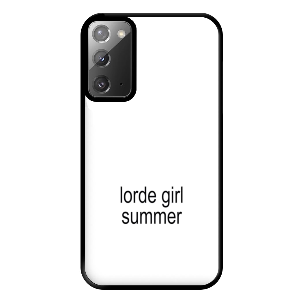 Lorde Girl Summer Galaxy Note 20 Case