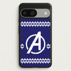 Superhero Team Blue Christmas Jumper  Google Pixel 9 / 9 Pro Case