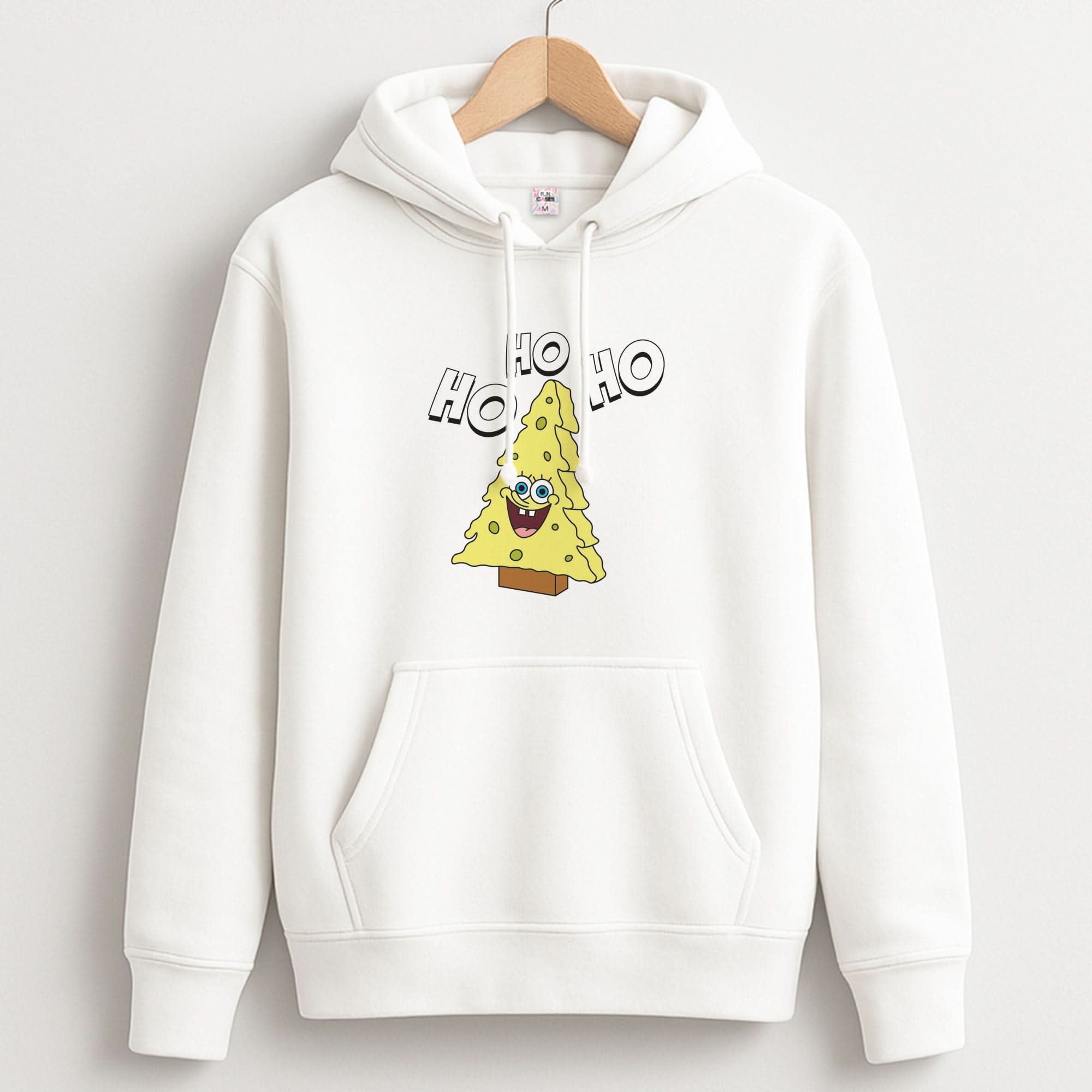 Christmas Tree Cartoon Sponge Unisex Hoodie