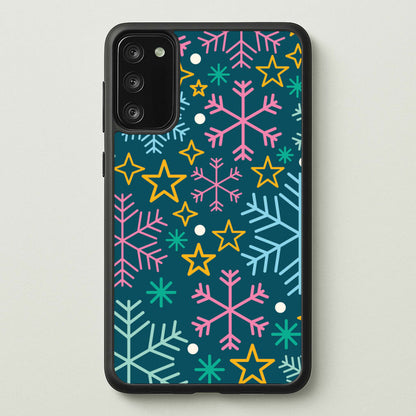 Colourful Christmas Symbols Pattern Galaxy A41 Case