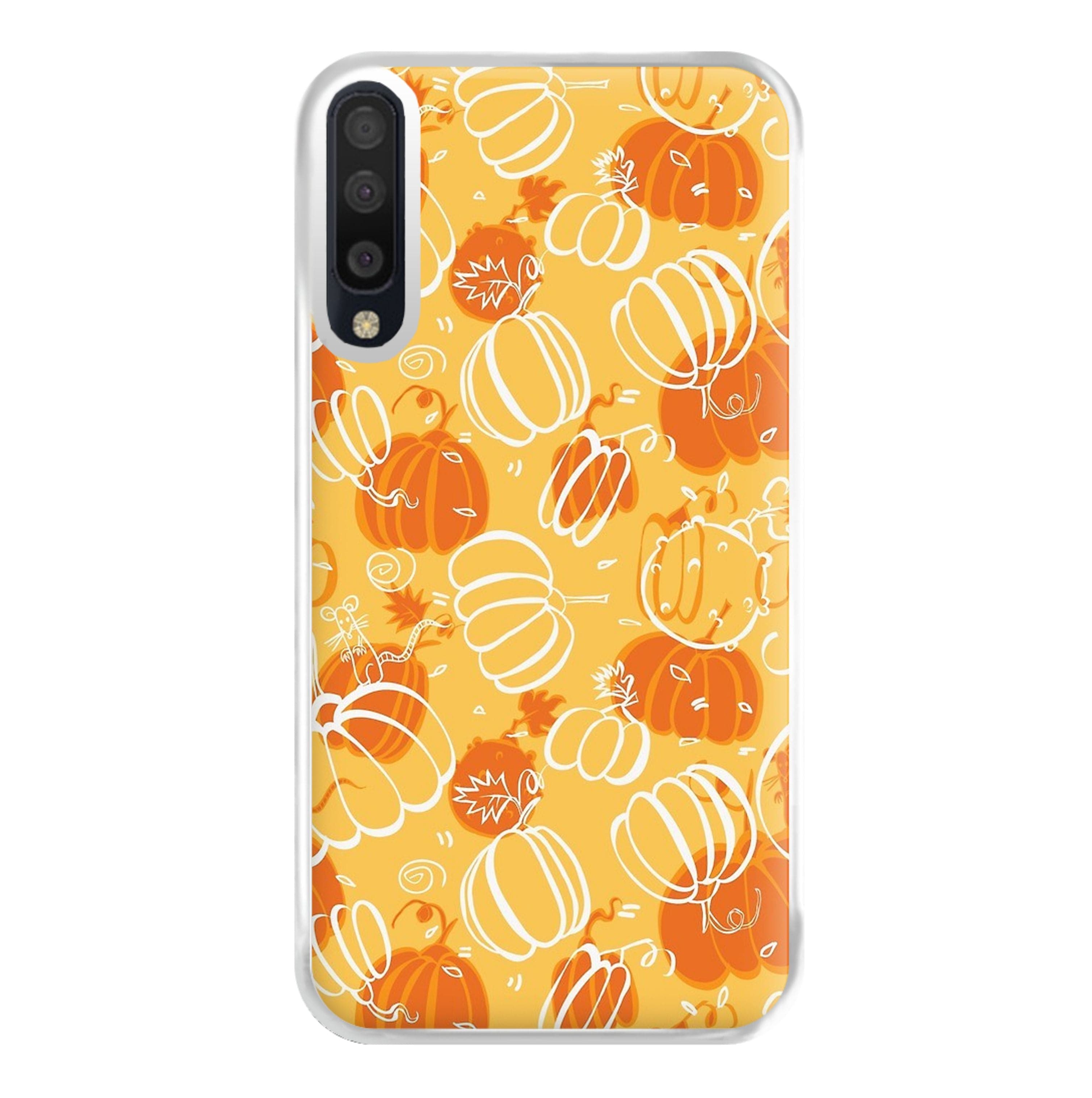 Drawn Pumpkin Pattern Phone Case