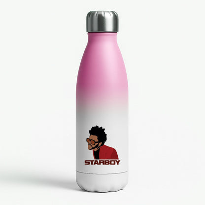 Starboy Singer Title Pink Water Bottle