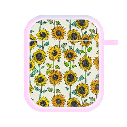 Painted Sunflowers AirPods Case