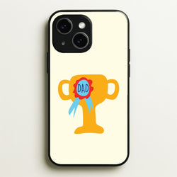 Cartoon Dad Trophy iPhone 15 Plus Case