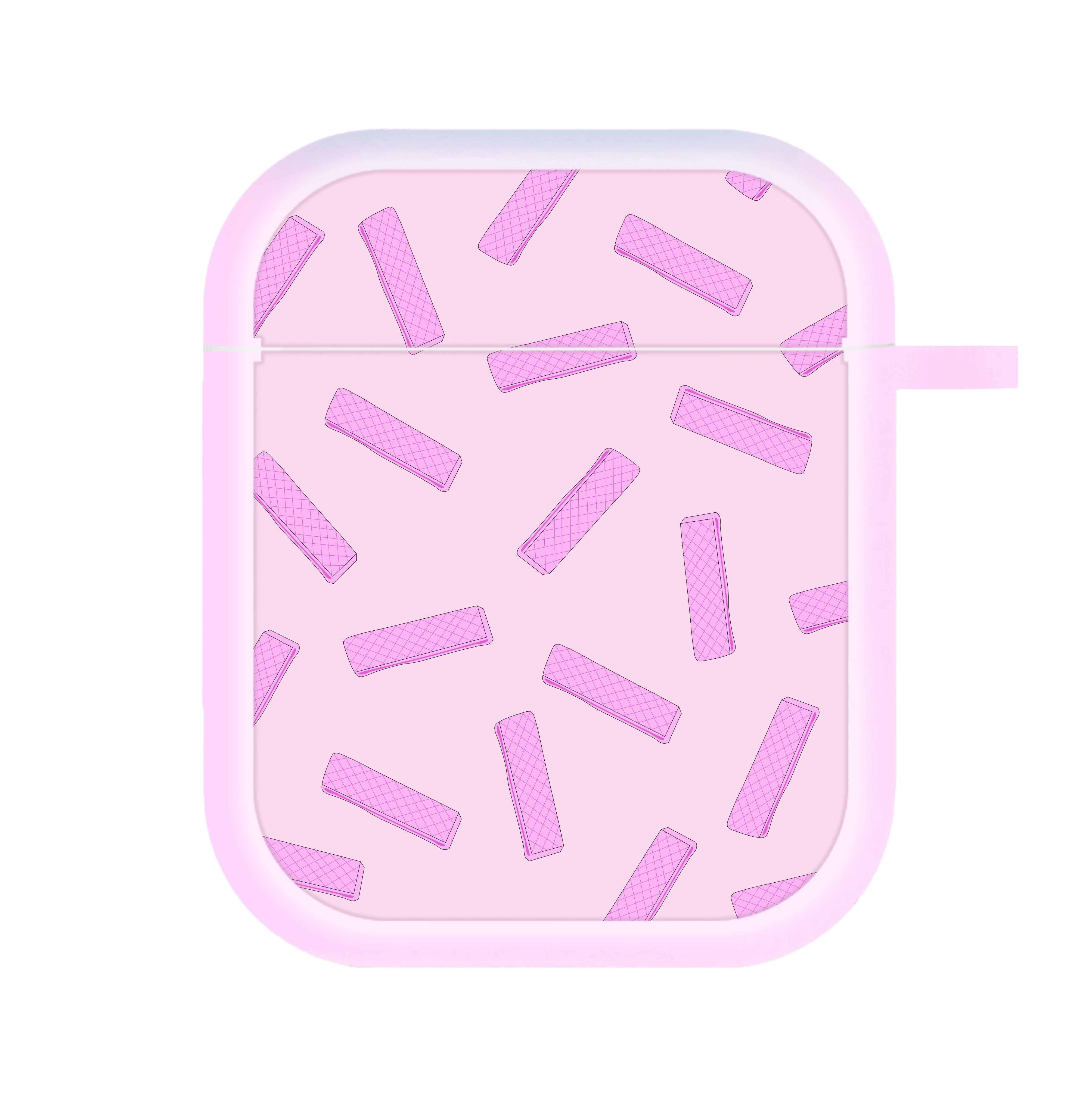 Pink Waffers - Biscuits Patterns AirPods Case