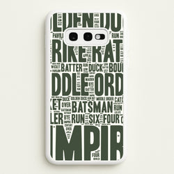Cricket Wordscape Galaxy S10e Case