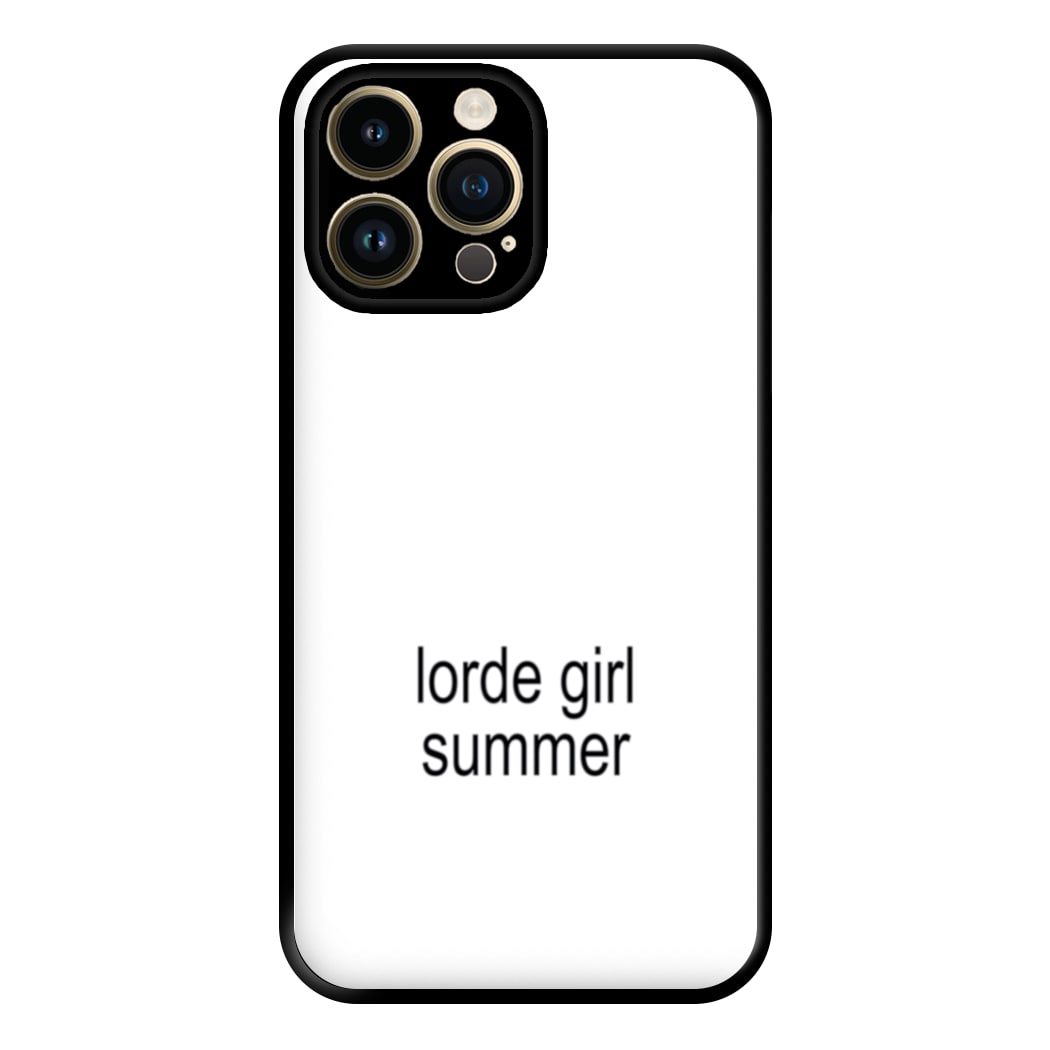 Lorde Girl Summer iPhone 15 Pro Case