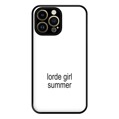 Lorde Girl Summer iPhone 14 Pro Max Case