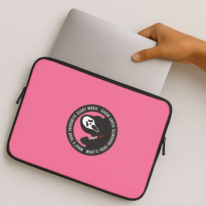 What's Your Favourite Scary Movie Badge MacBook Cover