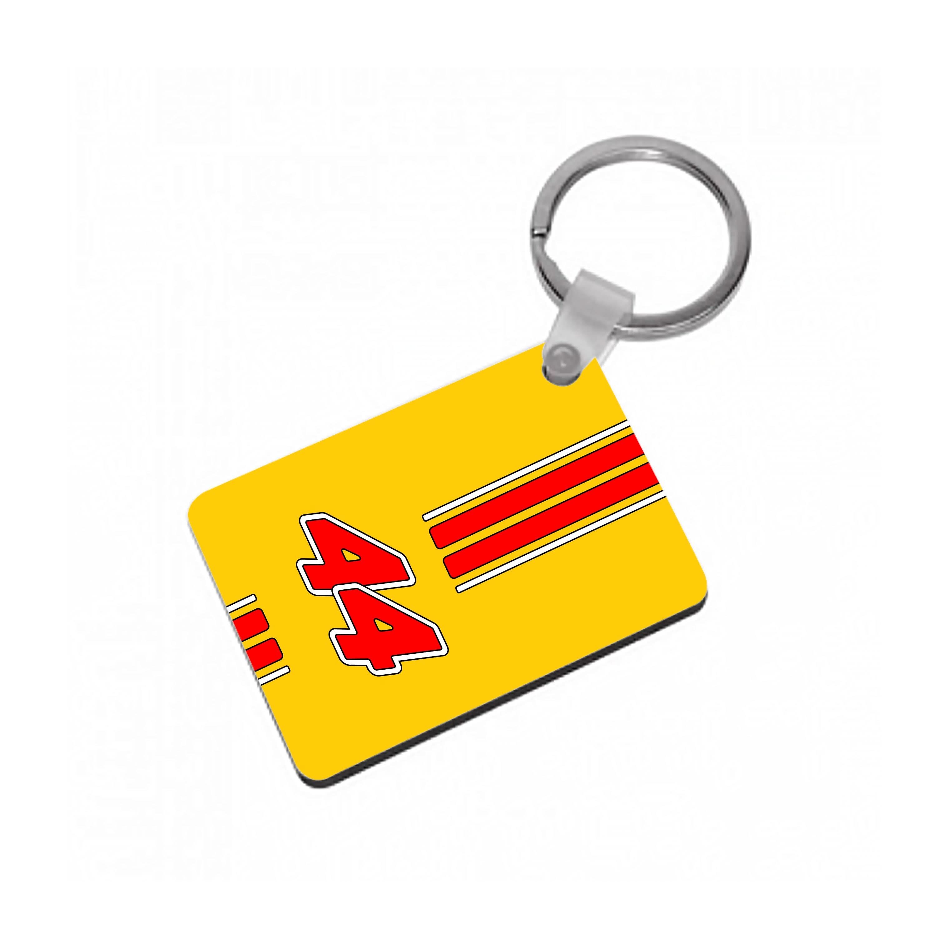 Retro Yellow And Red Hamilton Keyring