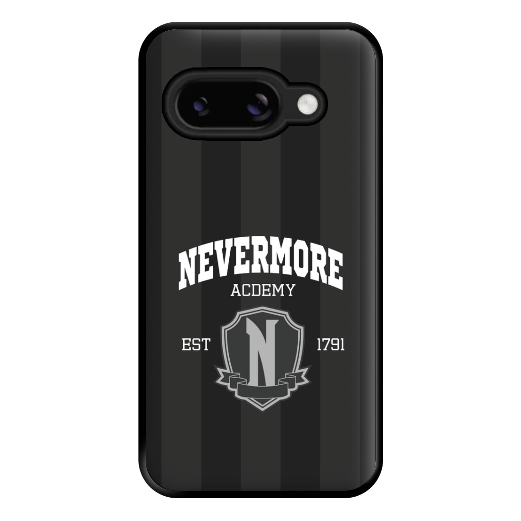 Addams Academy Gray Google Pixel 9a Case