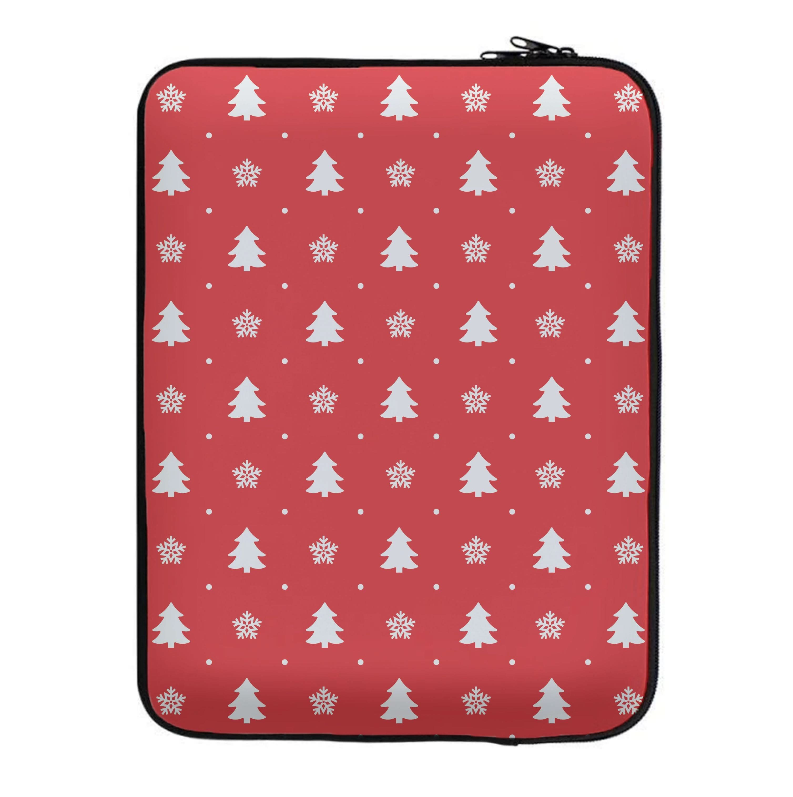 Red Tree Pattern Laptop Sleeve