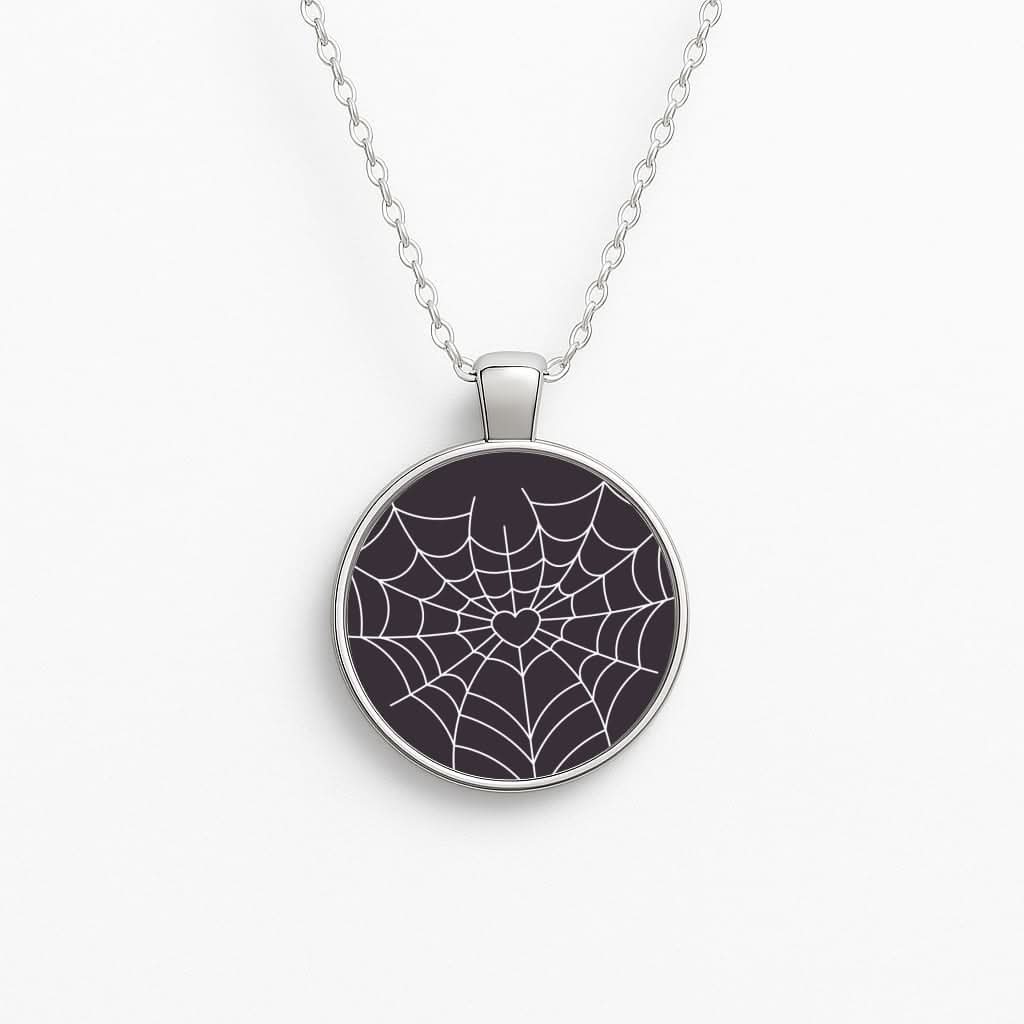 Spiderweb Hearts I Necklace