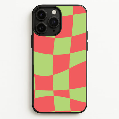 Abstract Red And Green Christmas Pattern iPhone 11 Pro Max Case