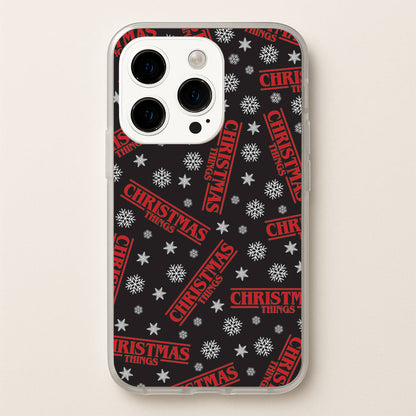 Christmas Things Snowflake Pattern iPhone 14 Pro Max Case