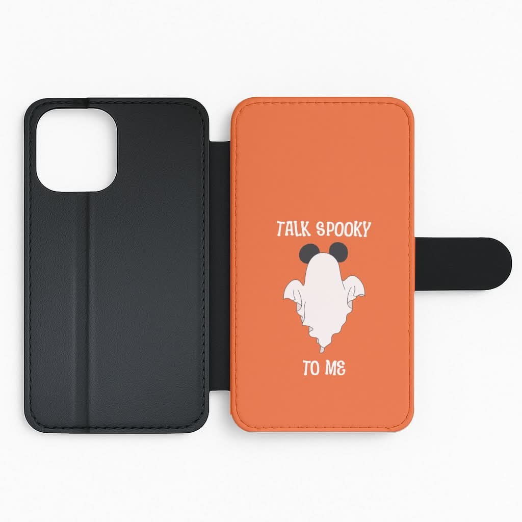 Talk Spooky To Me Mouse Ghost Flip Phone Case