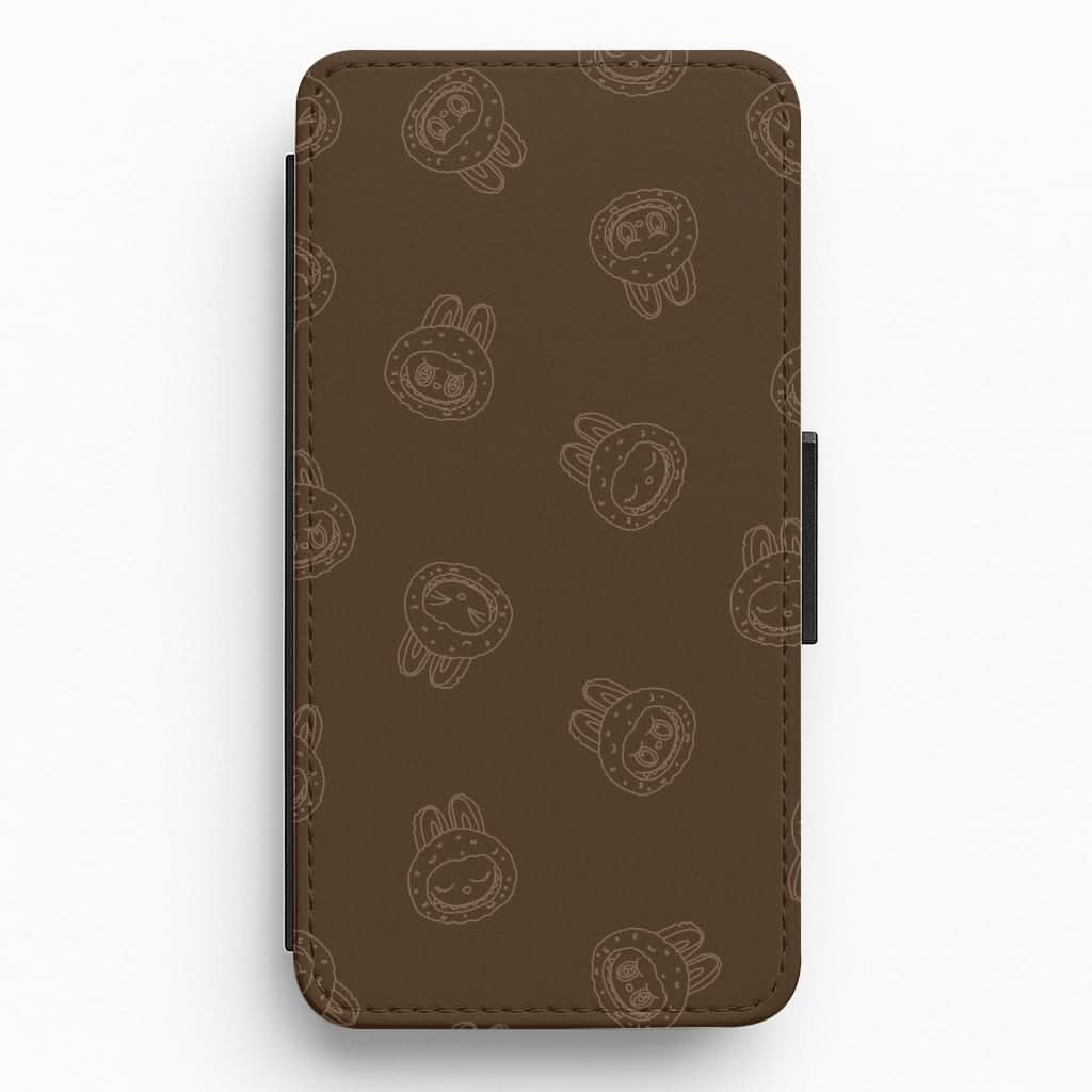 Monsters Outline Pattern I Flip / Wallet Phone Case